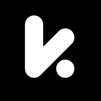 The original Keizer mark: a white K on black