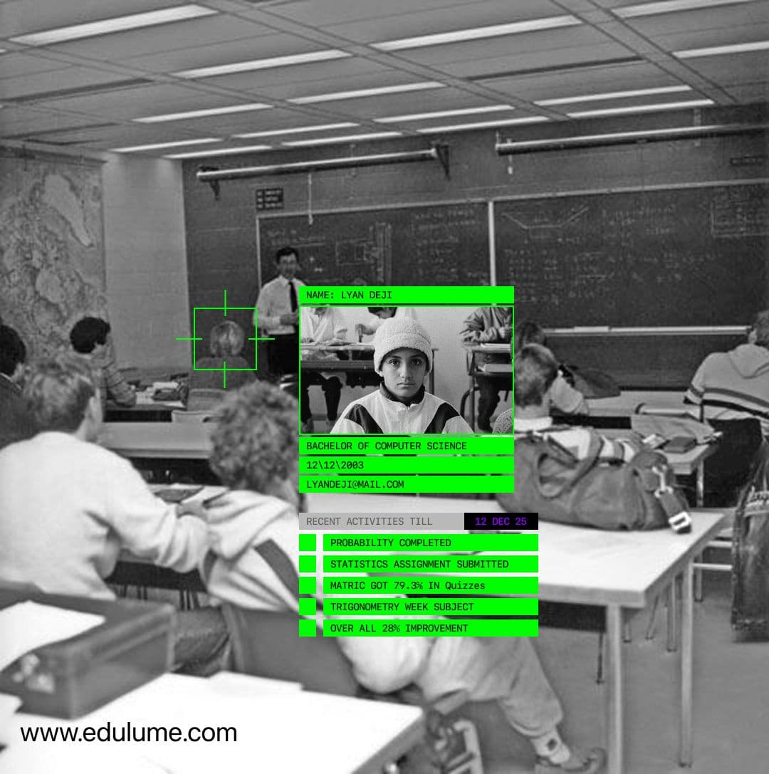 A learner profile overlay listing recent activity and progress
